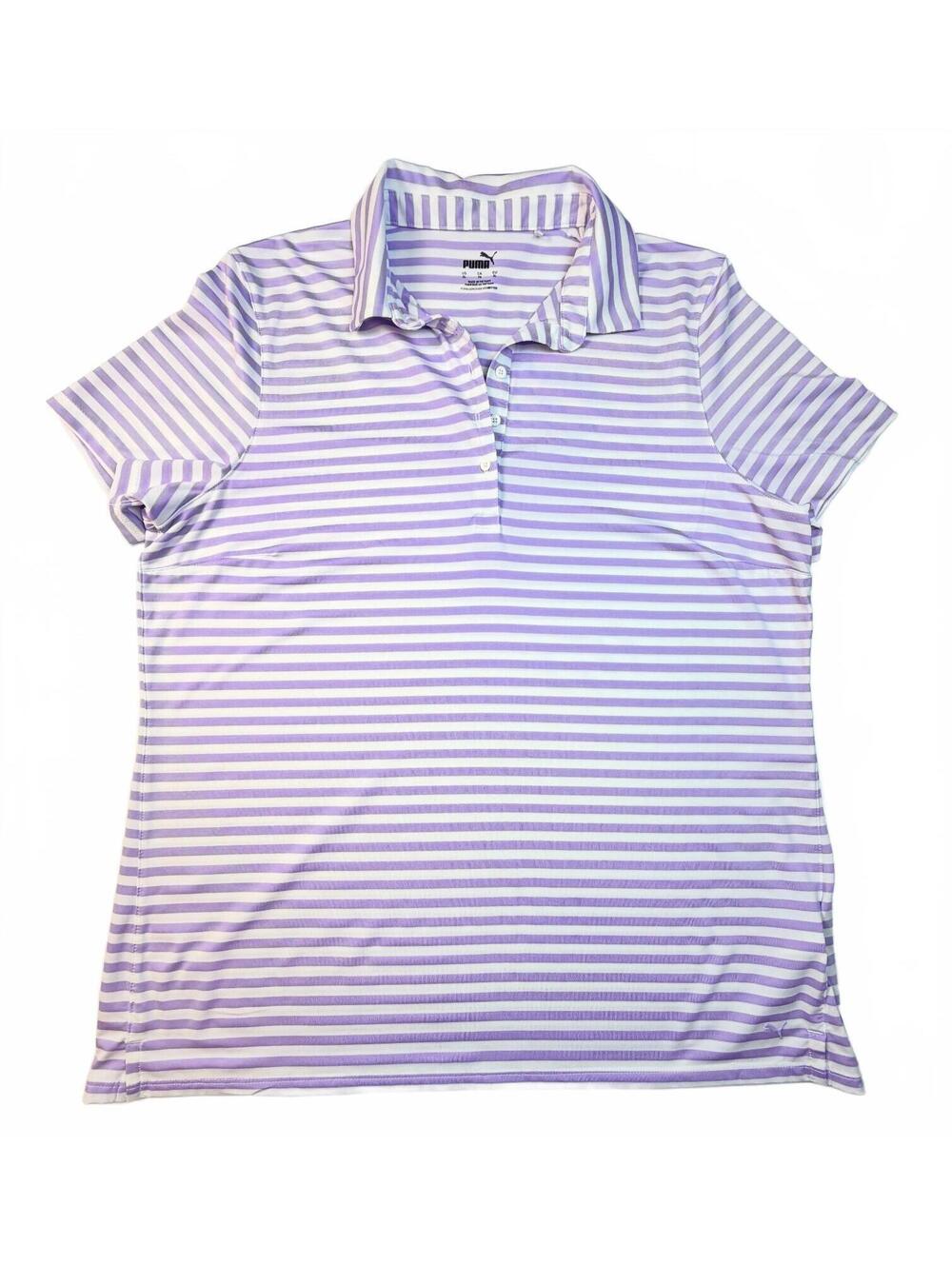 PUMA Women's MATTR Somer Stripe Golf Polo XL